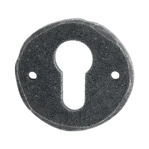 HALCÖ Zylinderrosette STUBAI - PZ, ø 53 mm, verzinkt schwarz passiviert