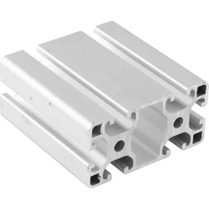 Aluminium Nutprofil ISP Nut 8 L81 leicht 80 x 40 mm 6 Nuten