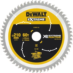 DEWALT Kreissägeblatt XR Extrem Runtime HM ø 210 x 1,8 x 30mm Zähne 60 (WZ/FZ)