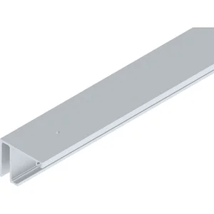 HELM GT-L Laufschiene mit Seitenteil Deckenmontage auf Maß silber eloxiert