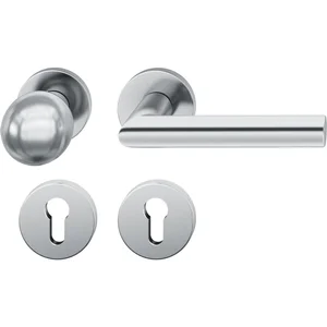 FSB Wechselgarnitur 12 1076 ASL auf Rosette PZ, Knopf fest, Edelstahl matt