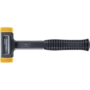 HALDER Schonhammer Secural Kopf 30 x 40 mm Polyurethan gelb Gummigriff
