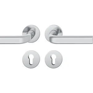 FSB Drückergarnitur 12 1242 ASL auf Rosette PZ, Edelstahl matt