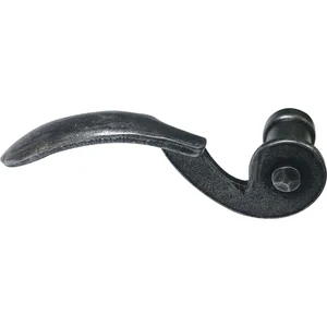 HALCÖ Drückerlochteil STUBAI, links, verzinkt schwarz hell passiviert