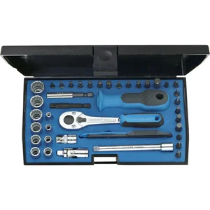 GEDORE Steckschlüssel-Satz D20TMU-10 1/4"vierkant mit Umschaltknarre 40-teilig