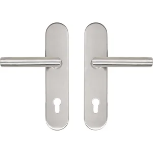 SH-Drückergarnitur GEHRUNG - auf Schild PZ88, ohne Kzs., Edelstahl, RC2