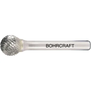 BOHRCRAFT HM-Frässtift Form D Kugel Kopf ø 4 mm Länge 2,5 mm Zahnung Z3-X