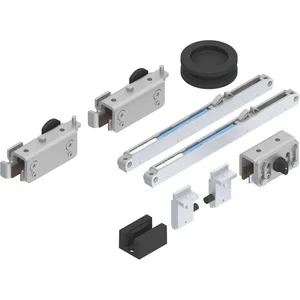 HELM GT-L 50 Beschlagset Glas 8-10 mm ohne Laufschiene 50 kg schwarz matt