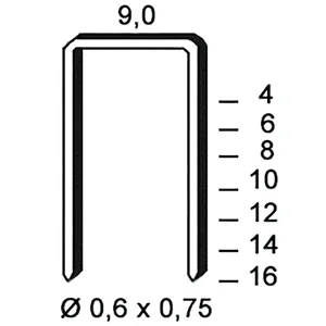ALSAFIX Klammern Type V 10 mm aus Stahldraht verzinkt (10000 Stück)