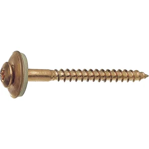 Spenglerschraube 4.5x 25 TX20 Edelstahl A2 verkupfert mit Dichtscheibe ø 15mm