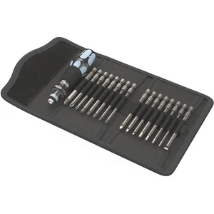 WERA Bit-Satz Kraftform 60 Imperial Edelstahl in Falttasche 17-tlg.