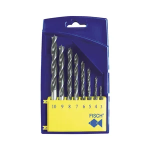 FISCH Holzspiralbohrer-Kassette 0120 Bohrer ø 3-10 mm 8-teilig