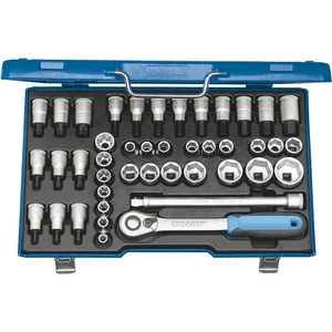 GEDORE Steckschlüssel-Satz ITX19 INU-20 1/2"vierkant m. Umschaltknarre 42-teilig