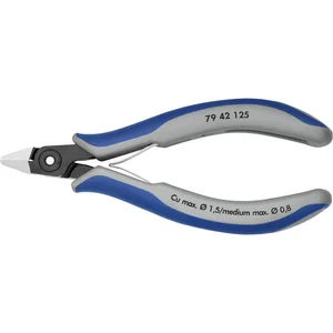KNIPEX Präzisions-Elektronik-Seitenschneider 7942 DIN 9654 spitz, L=125mm