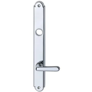 Langschild ALT - WIEN, WC 90, m. Drehknopf, Messing verchromt