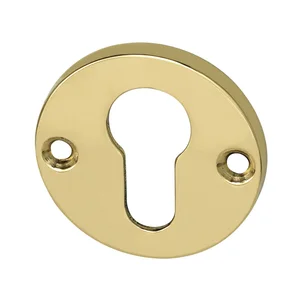 MARCHESI Zylinderrosette PZ, ø 50 mm, Messing poliert schutzlackiert