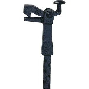 Torhalter 1301 Gr. 1, Länge sichtbar 105mm,Bodenmontage,Temperguss schwarz lack.