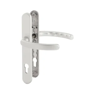 Drückergarnitur LUXEMBOURG - auf LS PZ88, TS 67 - 72 mm, silber eloxiert