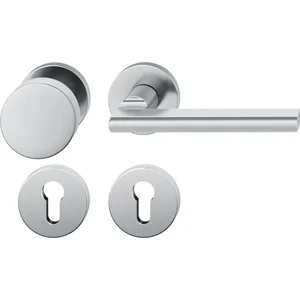 FSB Wechselgarnitur 12 1035 ASL auf Rosette PZ, Knopf drehbar, Edelstahl matt