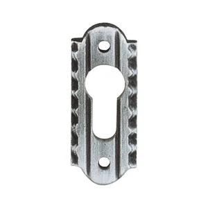 SCHÖSSWENDER Zylinderrosette PZ, oval, 28 x 70 mm, schwarz passiviert