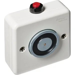 DORMAKABA Haftmagnet mit Unterbrechertaster 500 A weiß RAL 9016