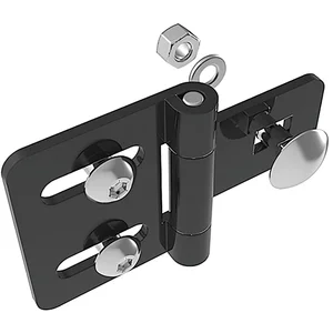 FATH Metall-Scharnier Stahl leicht 64 / 40 schwarz