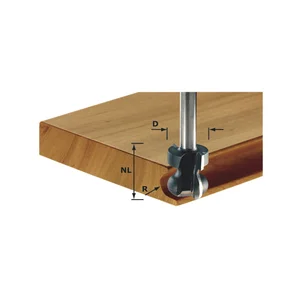 FESTOOL Griffleistenfräser HW Radius 2.5/6 mm