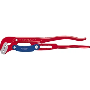 KNIPEX S-Maul-Rohrzange 8360 mit Schnelleinstellung 1.1/2", L=420 mm, rot