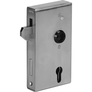 AMF Schiebetorschloss m.Schlosskasten u.Hakenfalle 140SNIG,Kastenst.40,Edelstahl