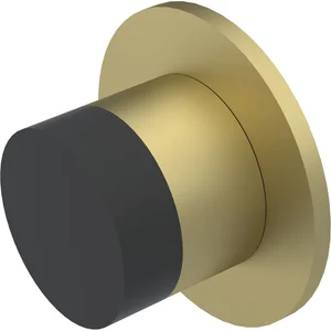 KWS Wandtürpuffer 2007 ø 50 mm, Aluminium messingfärbig eloxiert