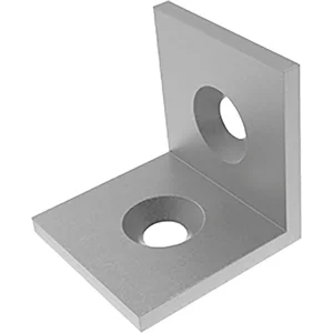 FATH Stahlwinkel 40 x 40 mm pulverbeschichtet alufarbig