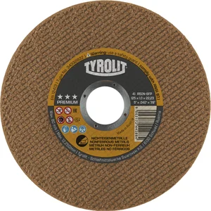 TYROLIT Trennscheibe gerade Premium*** superdünn 115 x 1,6 x 22,23 mm Alu Form41
