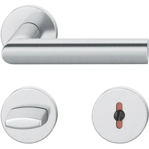 FSB Drückergarnitur 12 1108 ASL auf Rosette WC, Edelstahl matt