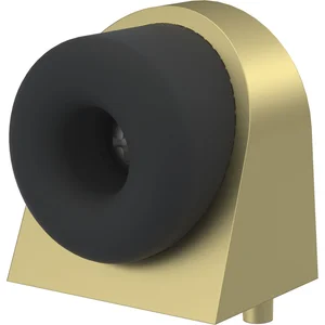 KWS Bodentürpuffer 2028, 37x48x50mm, Aluminium messingfärbig eloxiert