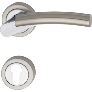 MARCHESI Drückergarnitur MIND - auf Rosette PZ, Zamak verchromt/vernickelt matt