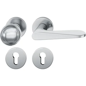 FSB Wechselgarnitur 12 1144 ASL auf Rosette PZ, Knopf fest, Edelstahl matt