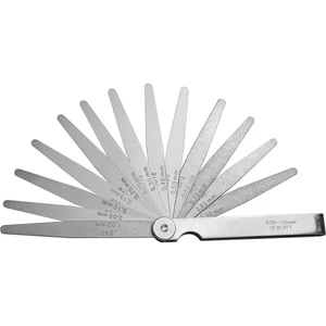 RICHTER Fühlerlehre Messbereich 0,03-1,00 mm Blattlänge 100 mm 32 Blatt