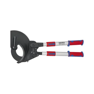 KNIPEX Kabelschneider Ratschenprinzip/Teleskopschenkel L=680mm f. Kabel ø 100mm