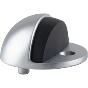 MARCHESI Bodentürpuffer-Bodenplatte ø45,Anschlaghöhe 17mm,Messing verchromt matt