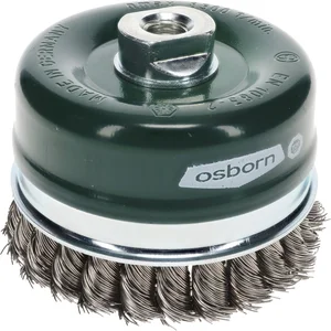 OSBORN Topfbürste 100 x 20 mm rostfreier Stahldraht gezopft M14