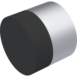 KWS Wandtürpuffer 2008 ø 30 mm, Aluminium silber eloxiert