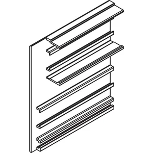 HAWA-Junior 80/100 Z Abdeckkappe Clipblende 66 mm links silber