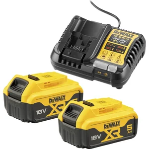 DEWALT Akku-Starterkit-Set DCB1104P2-QW 18 Volt/ 2 Stück 5Ah Akkus und Ladegerät