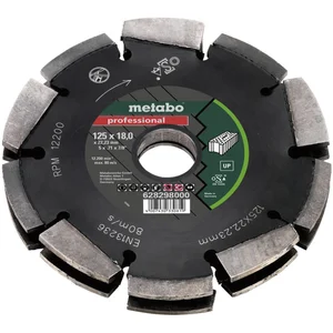 METABO Diamant-Frässcheibe Professional UP-T 125x18x22,23 mm Mauerschlitze