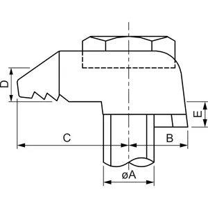 BEAM CLAMP BA1G10 Stahlträgerklemme M10 Sphaeroguss feuerverzinkt mit Zulassung