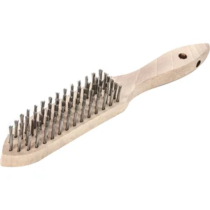 LESSMANN Hand-Drahtbürste 6-reihig Stahldraht