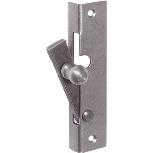 Fensterspreizel mit Eisenknopf, links, 50 mm, Stahl blank