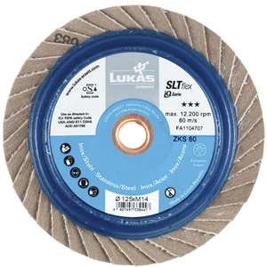 LUKAS Schleiflamellenteller SLTflex Ceramic-Korn ø 125 mm Korn 40