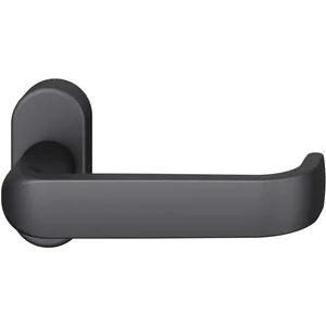 FSB FH-Rahmentürdrücker 09 1268 Standflügel ovale Rosette Aluminium schwarz