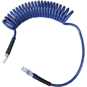 Spiralschlauch 4 m aus Polyurethan 6,5 x 10 mm mit 2 x 1/4" AG